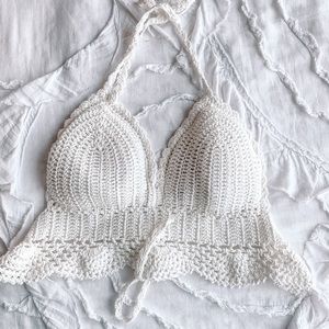 Off white crochet top